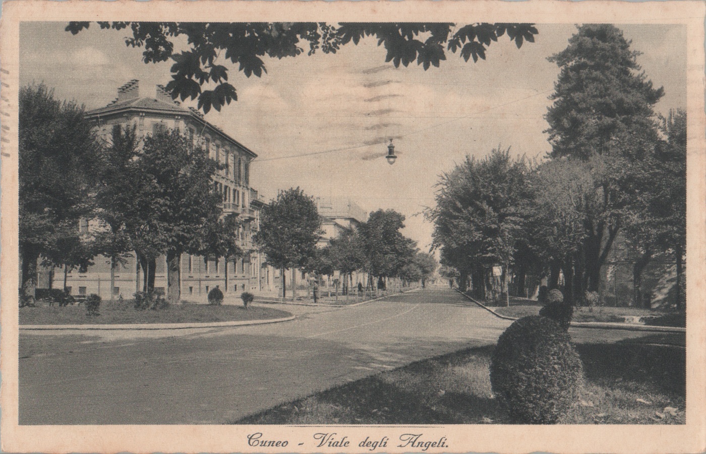 Cuneo. Viale degli Angeli. viaggiata 1925