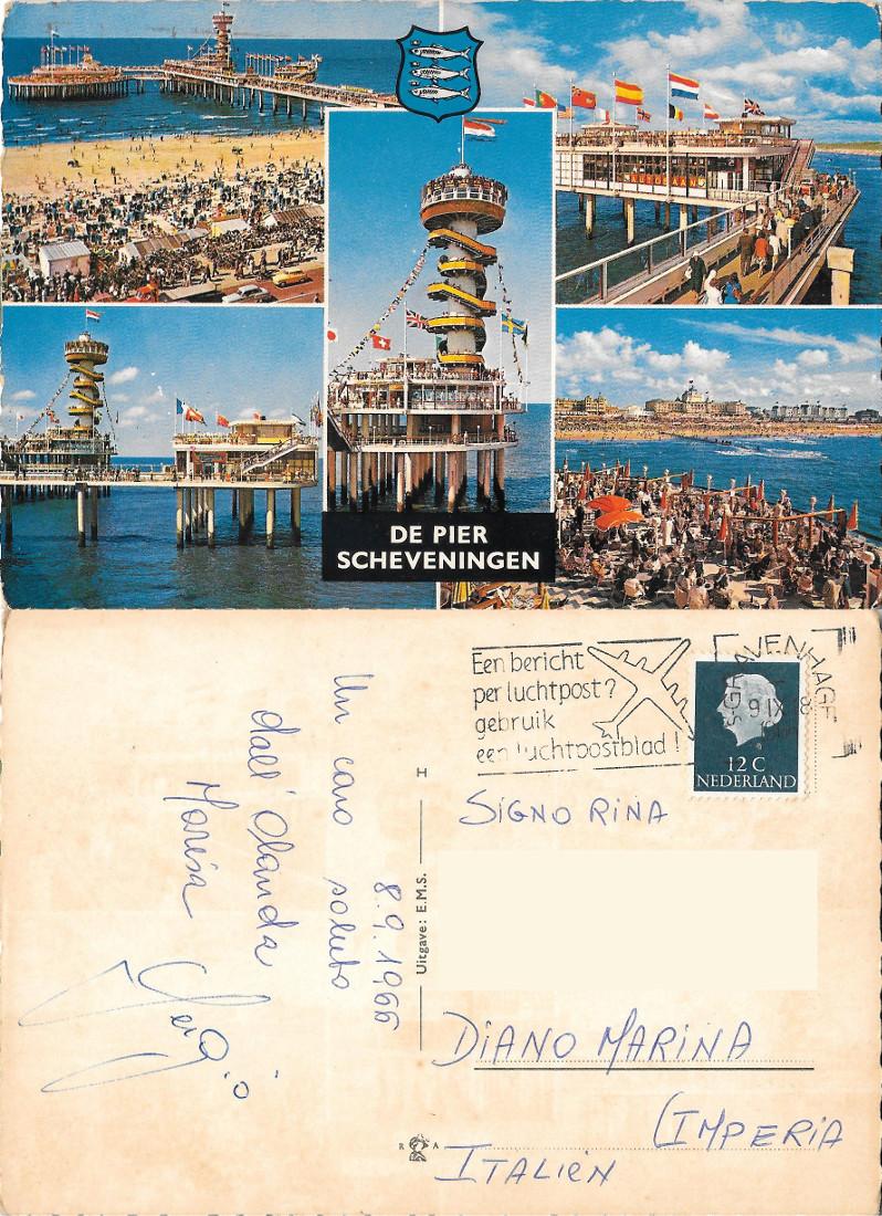 De Pier Schveningen. Viaggiata 1966