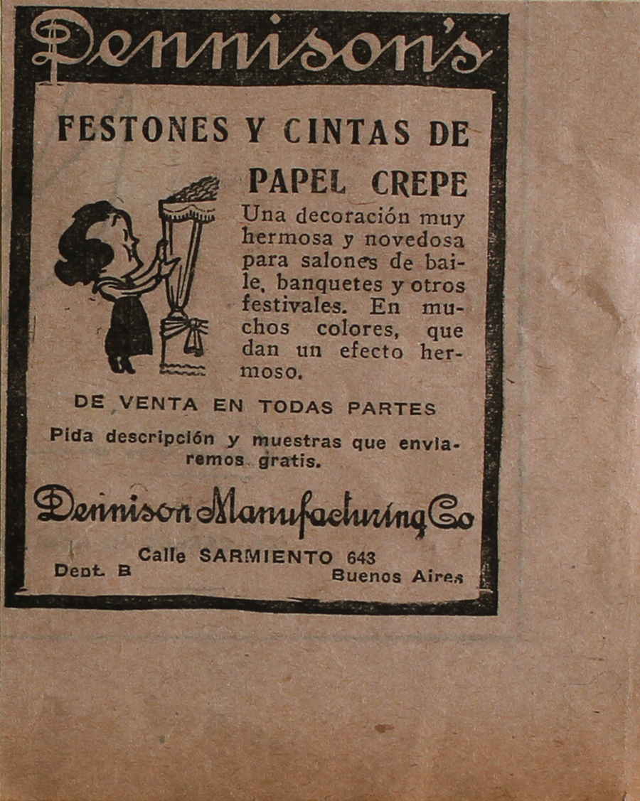 Dennison's festones y cintas de papel crepe - Advertising 1922