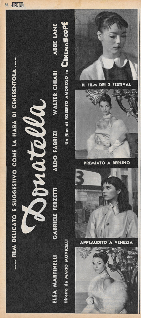 Donatella. E. Martinelli, G. Ferzetti, A. Fabrizi, W. Chiari, A. …