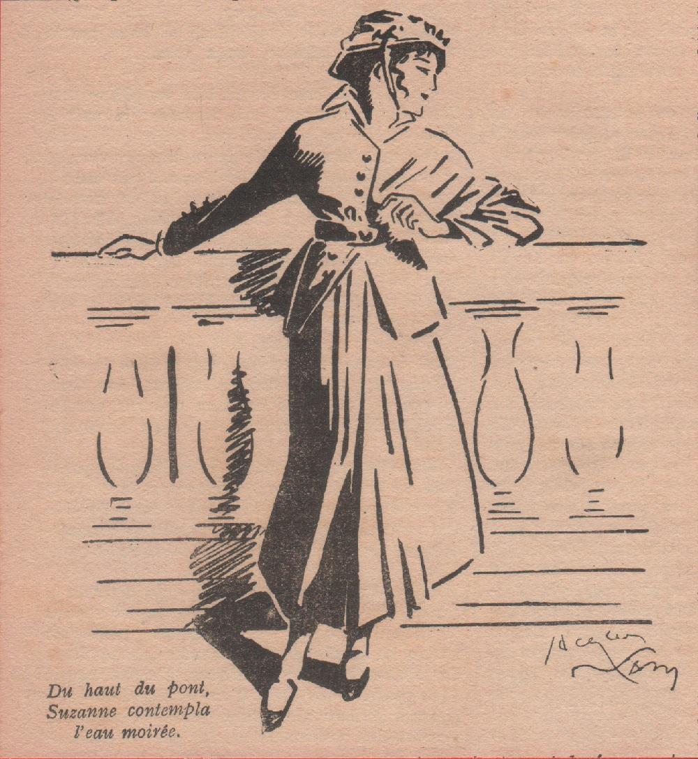 Du haut du pont, Suzanne..... Illustratore J.L. Nam. Stampa 1920 …