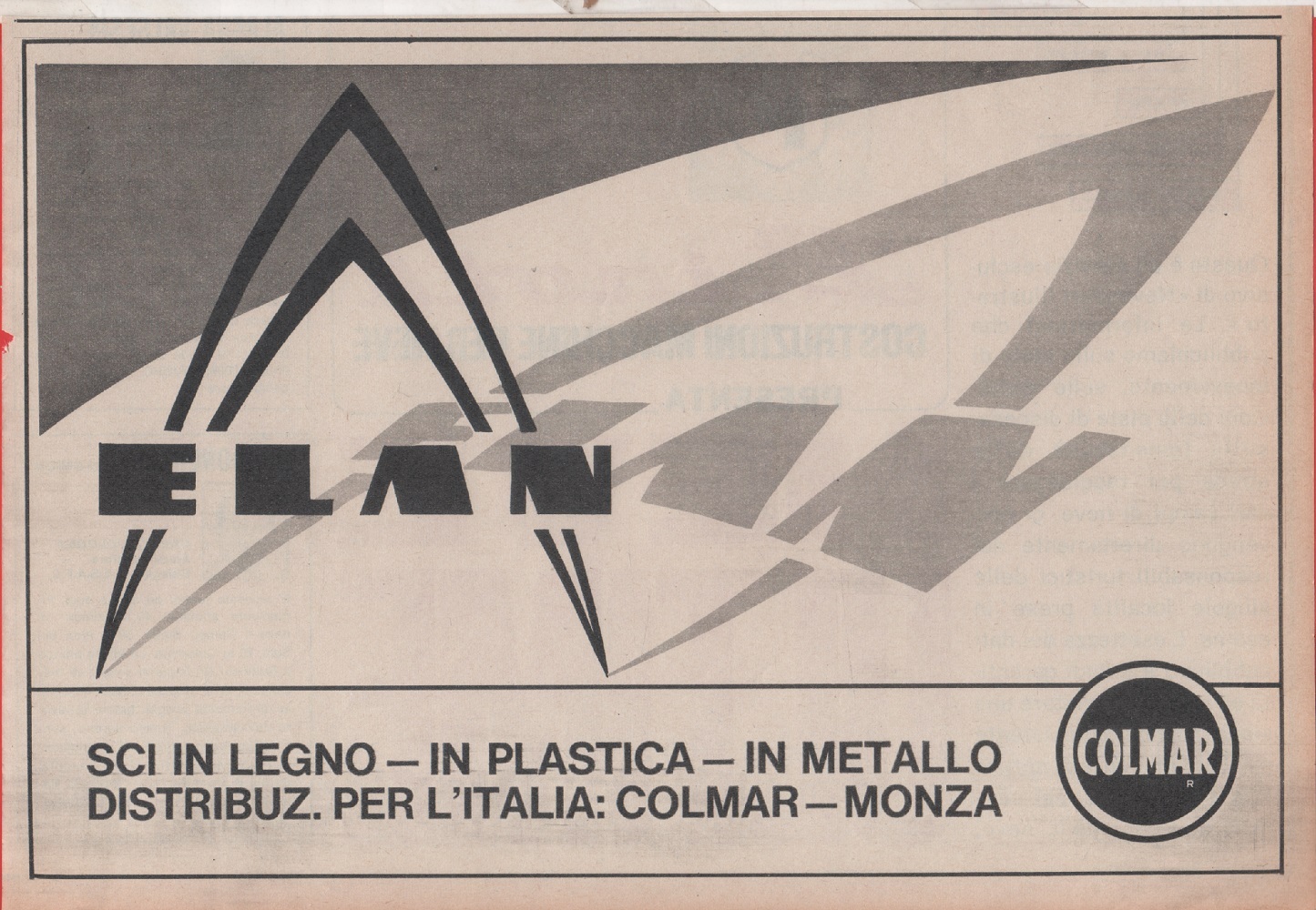 Elan Colmar. Advertising 1968