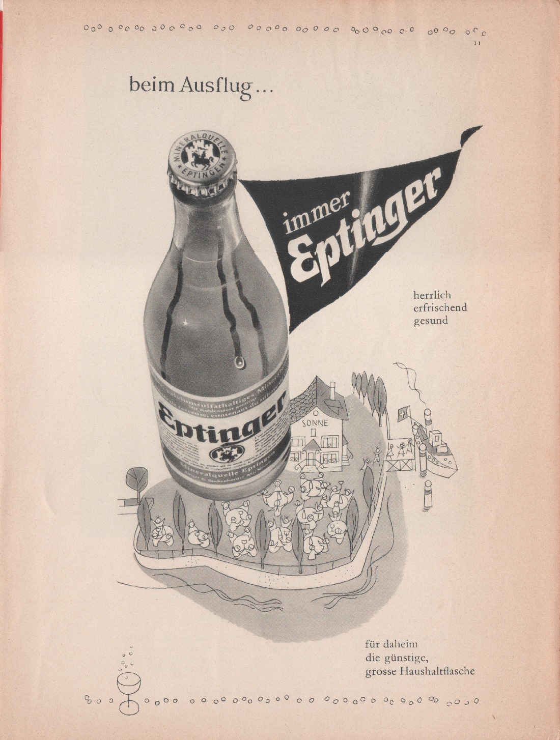 Eptiger/Jezler. Advertising 1956, fronte/retro