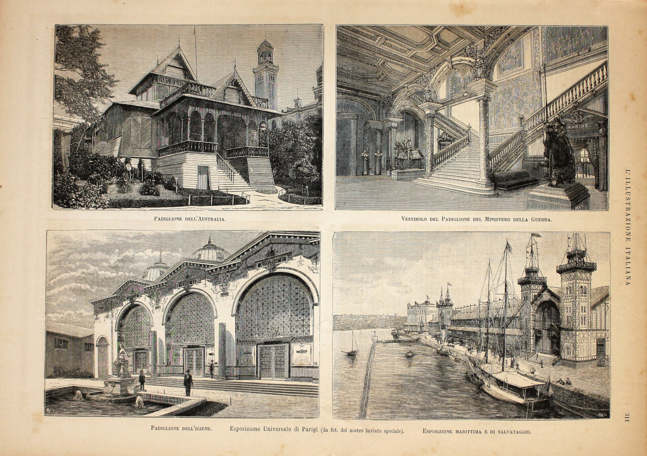 Esposizione di Parigi. Australia, Ministero della guerra, Igiene, Marittima e …