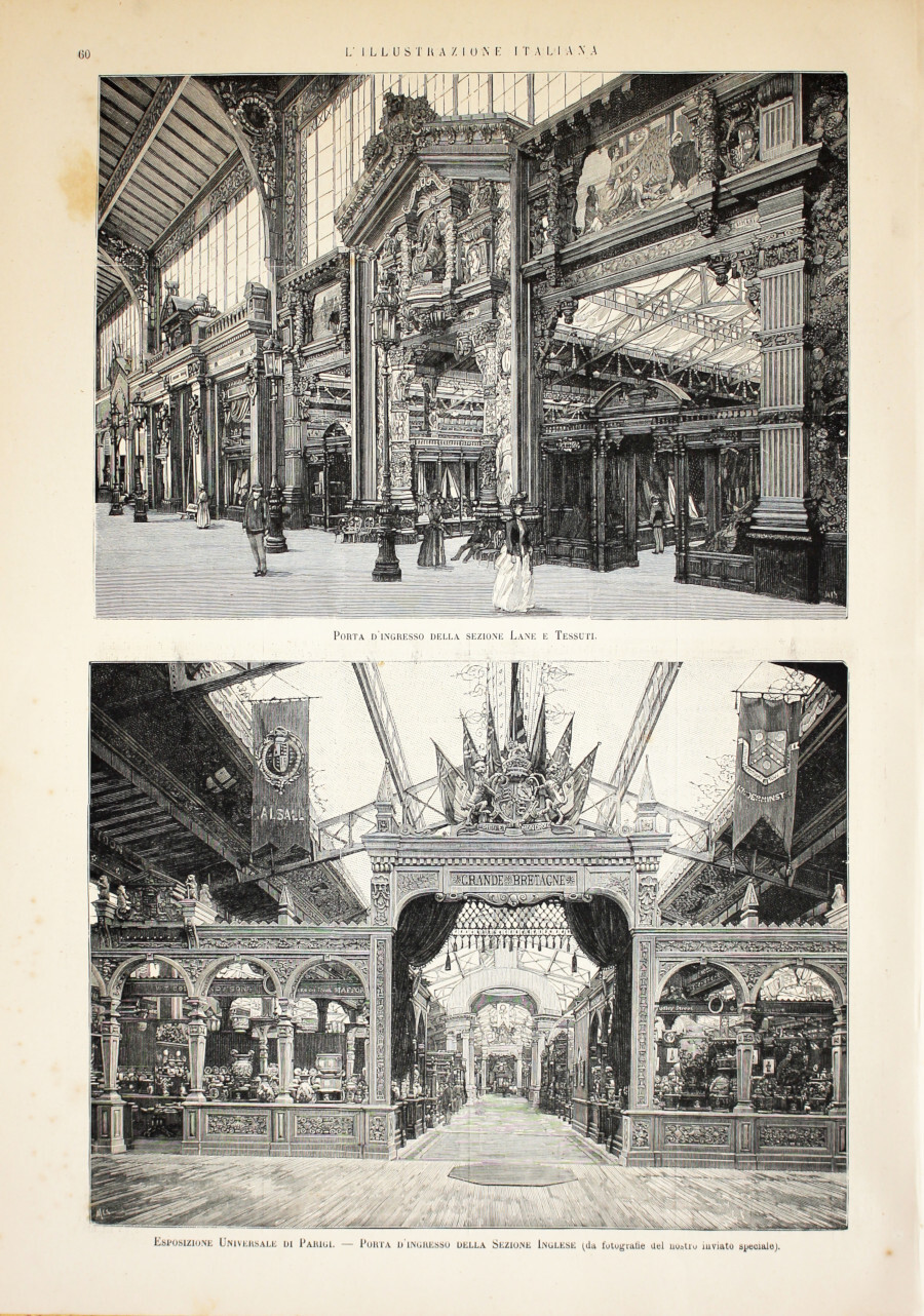 Esposizione Universale di Parigi. Lane e tessuti; Sezione Inglese. Stampa …