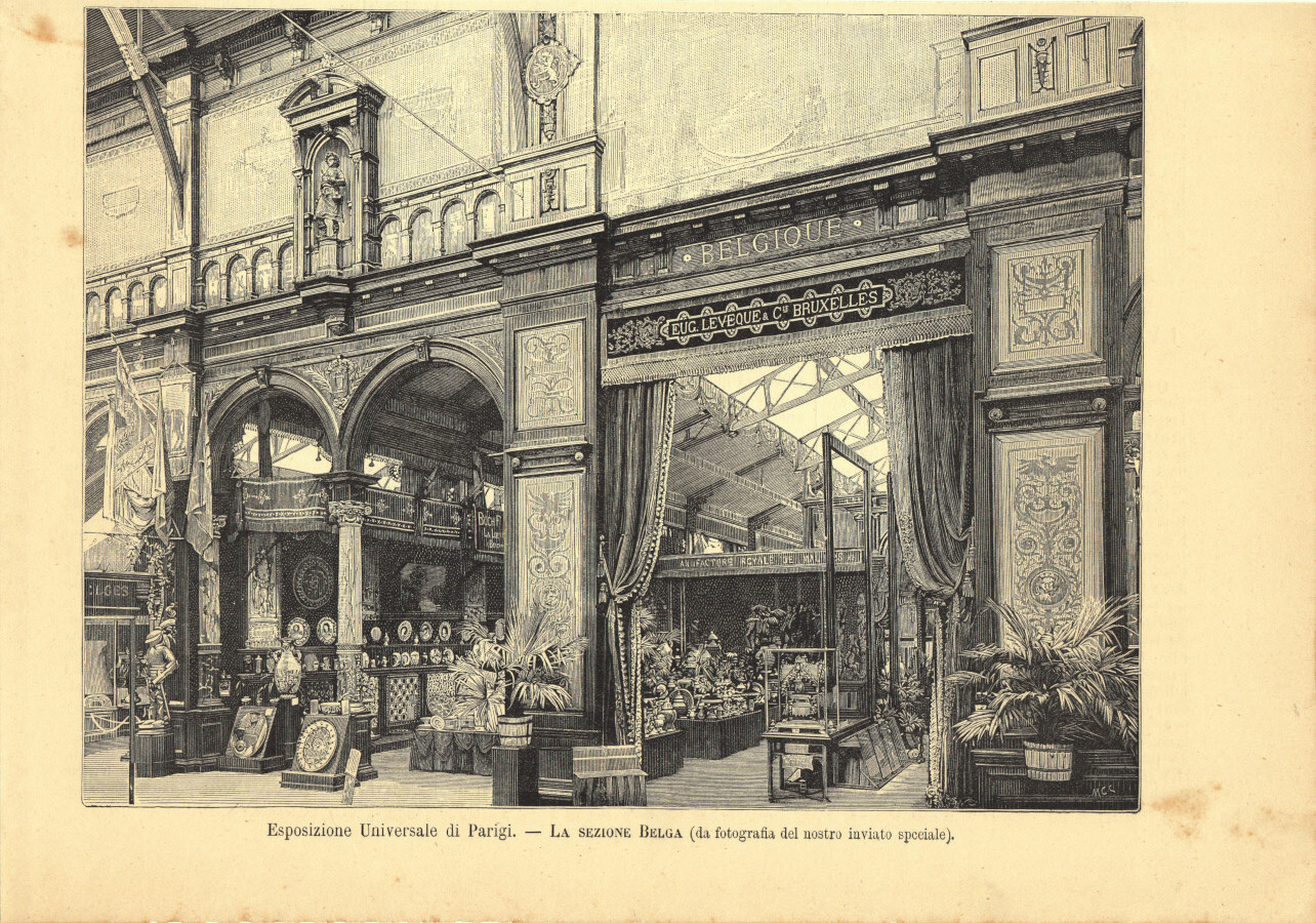 Esposizione Universale di Parigi. Sezione belga. Immagine 1889