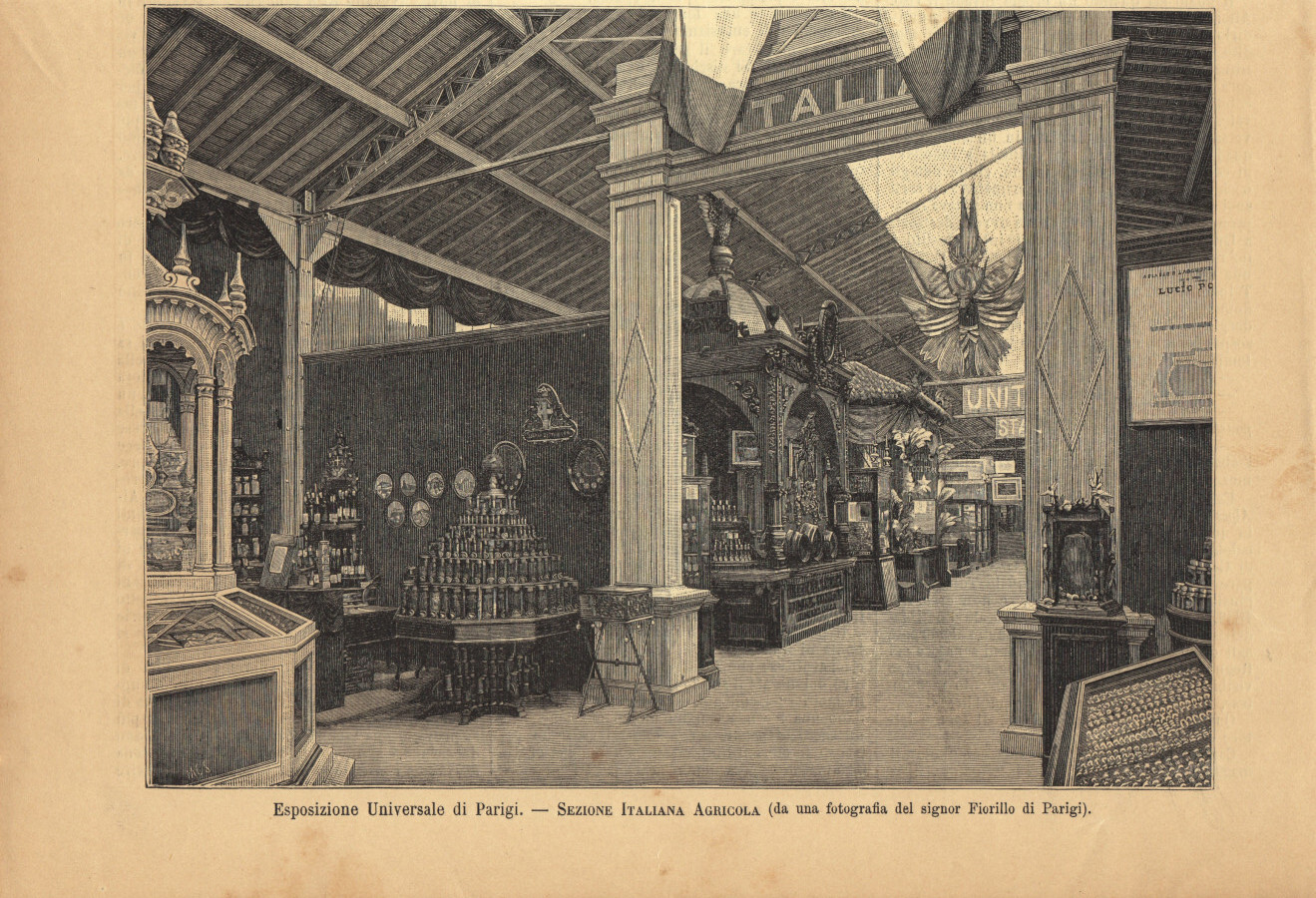 Esposizione Universale di Parigi. Sezione italiana agricola. Immagine 1889