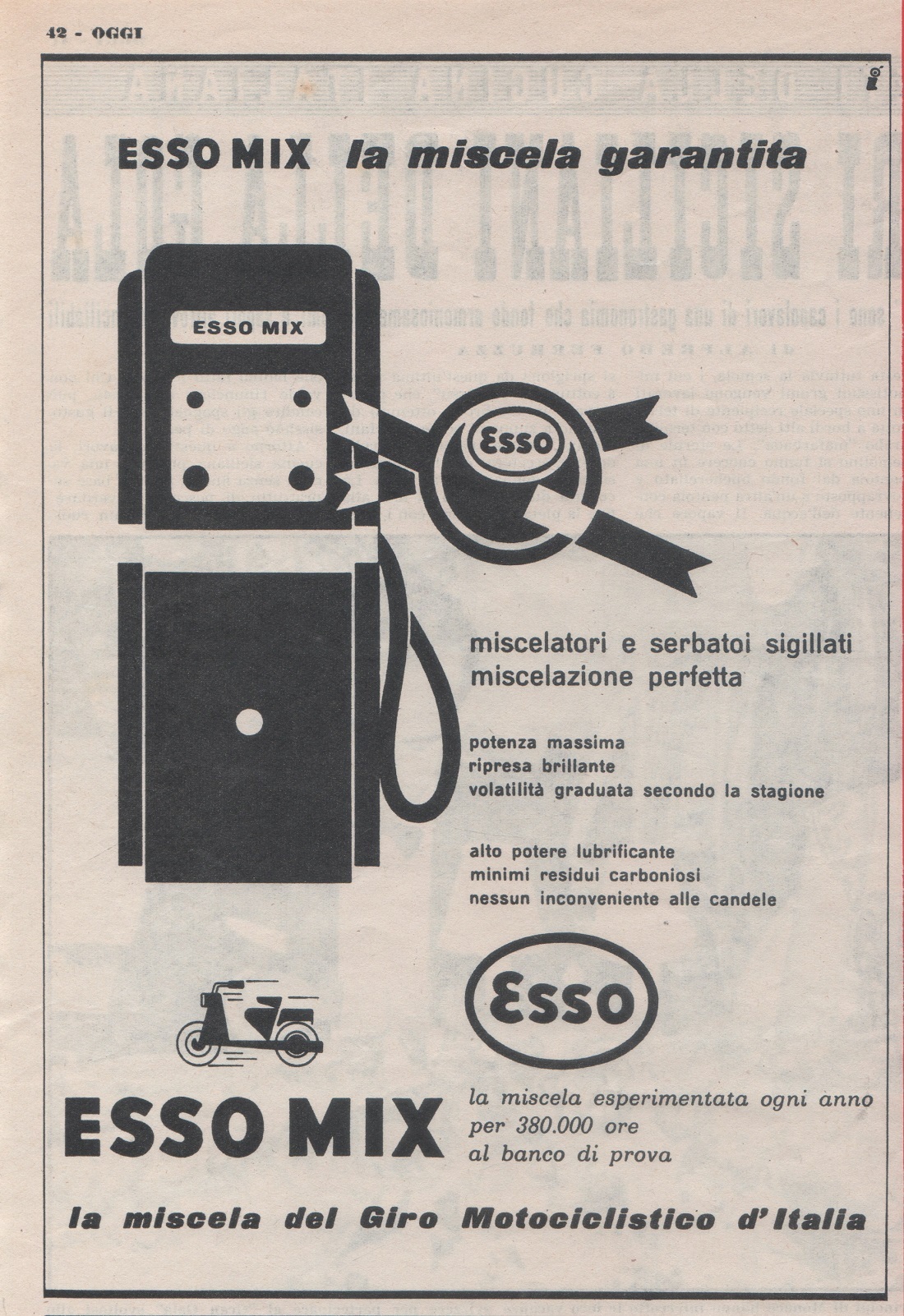 Esso Mix. Advertising 1957