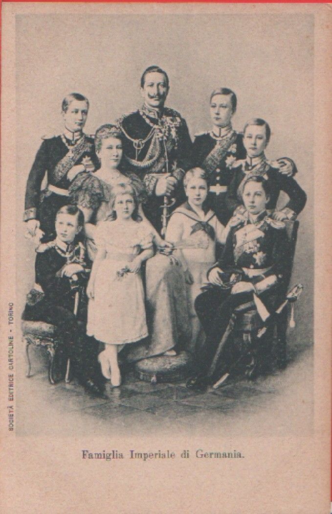 Famiglia Imperiale di Germania. Non viaggiata. No copy