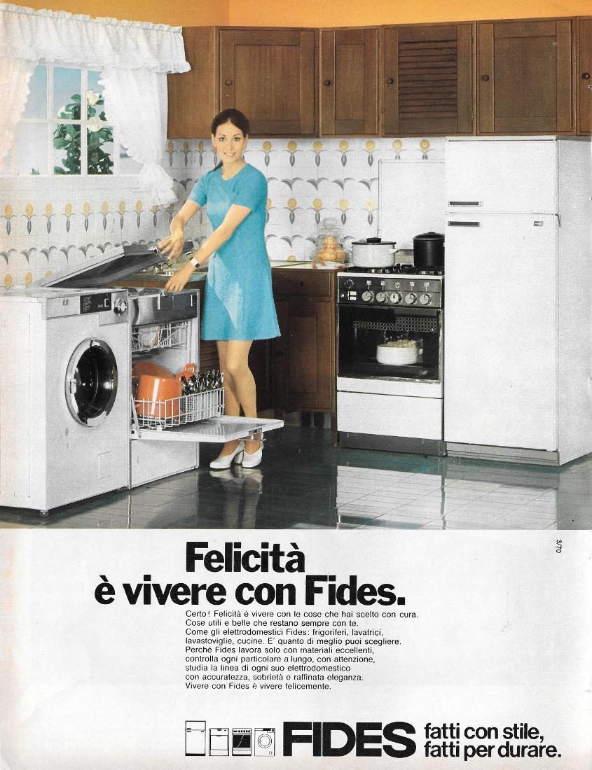 Fides fatti con stile fatti per durare. Advertising 1970