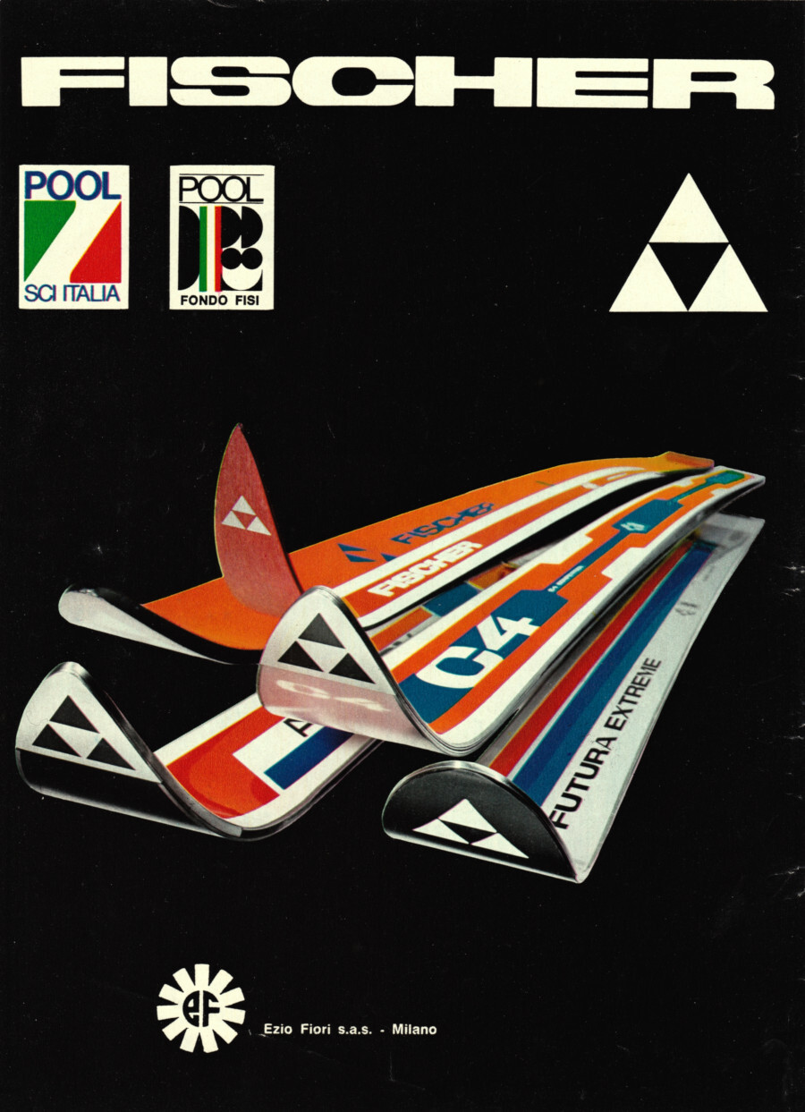 Fischer sci / Nascivera sciovie, seggiovie, cabinovie. Advertising 1976