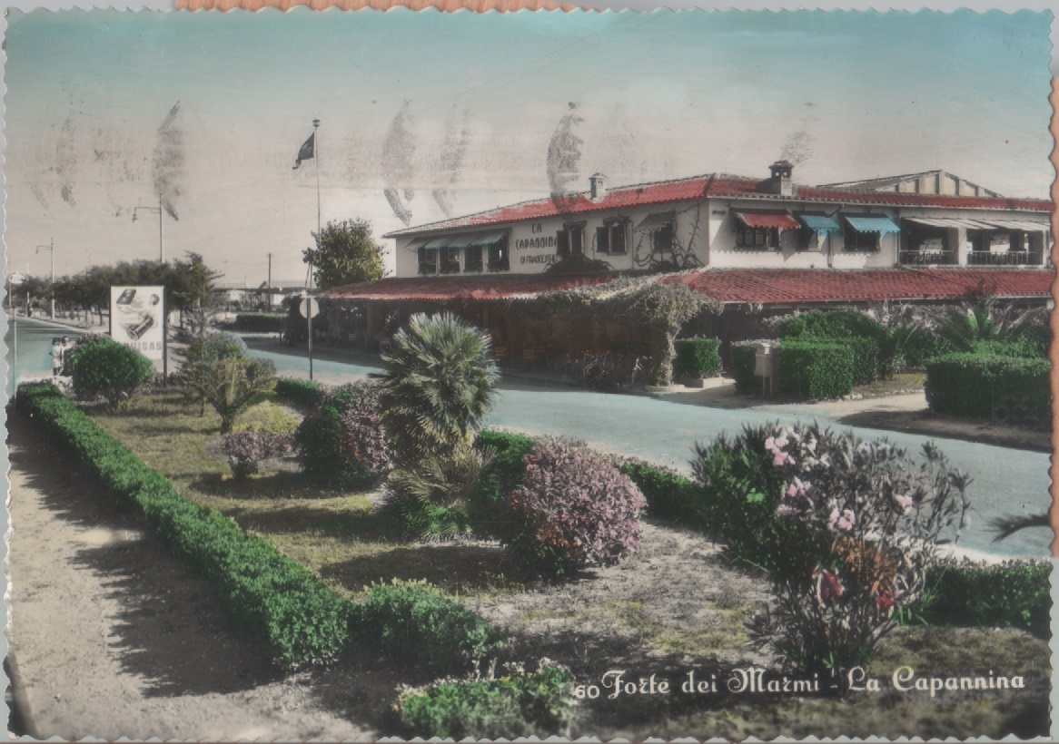 Forte dei Marmi. La Capannina. Viaggiata 1955