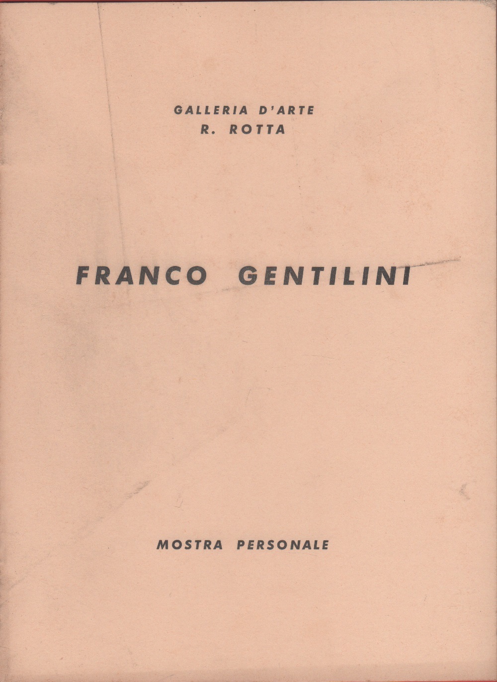 Franco Gentilini. Galleria Rotta, Genova 10/21 gennaio 1959