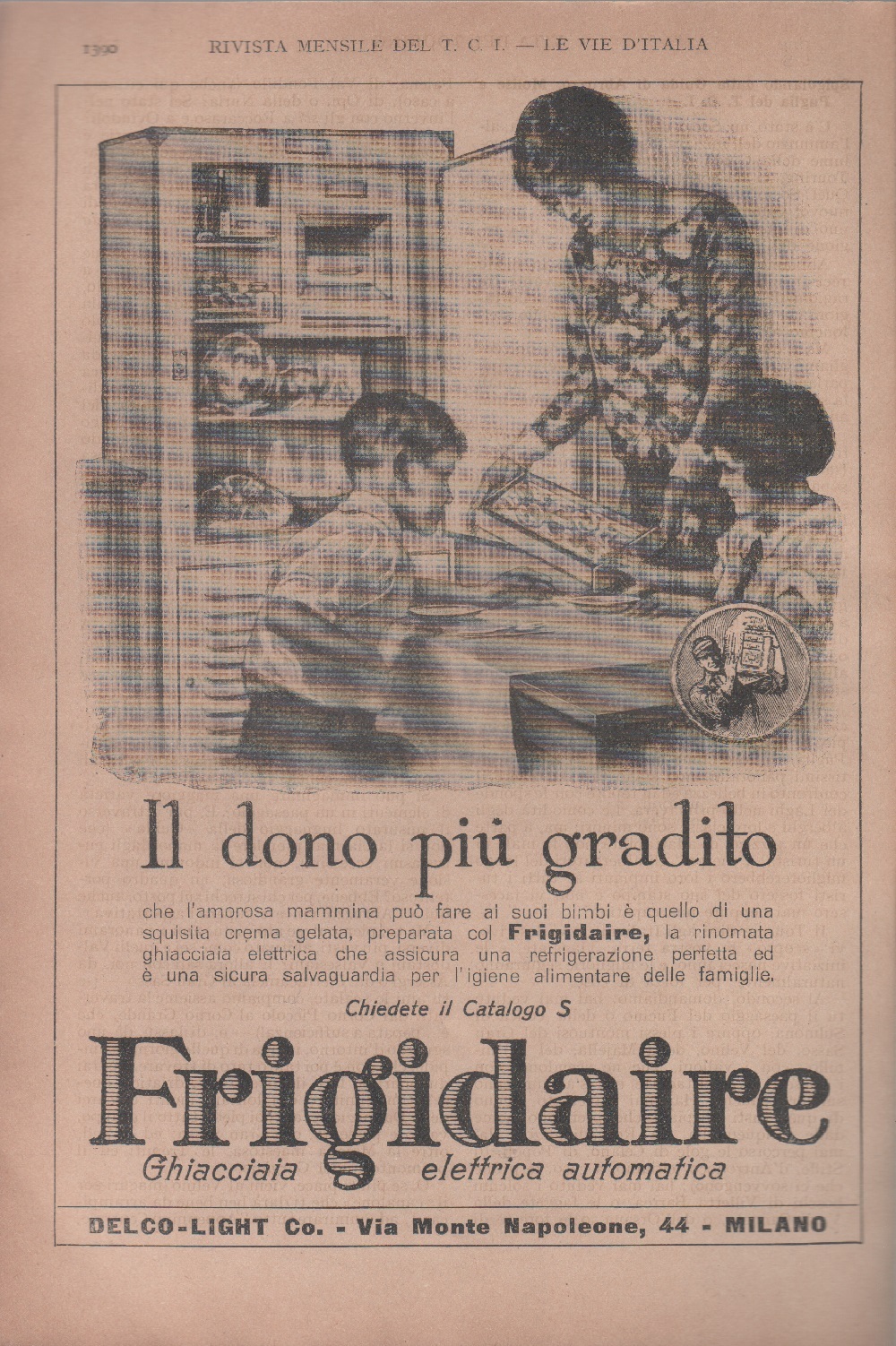Frigidaire. Il dono più gradito. Advertising 1926