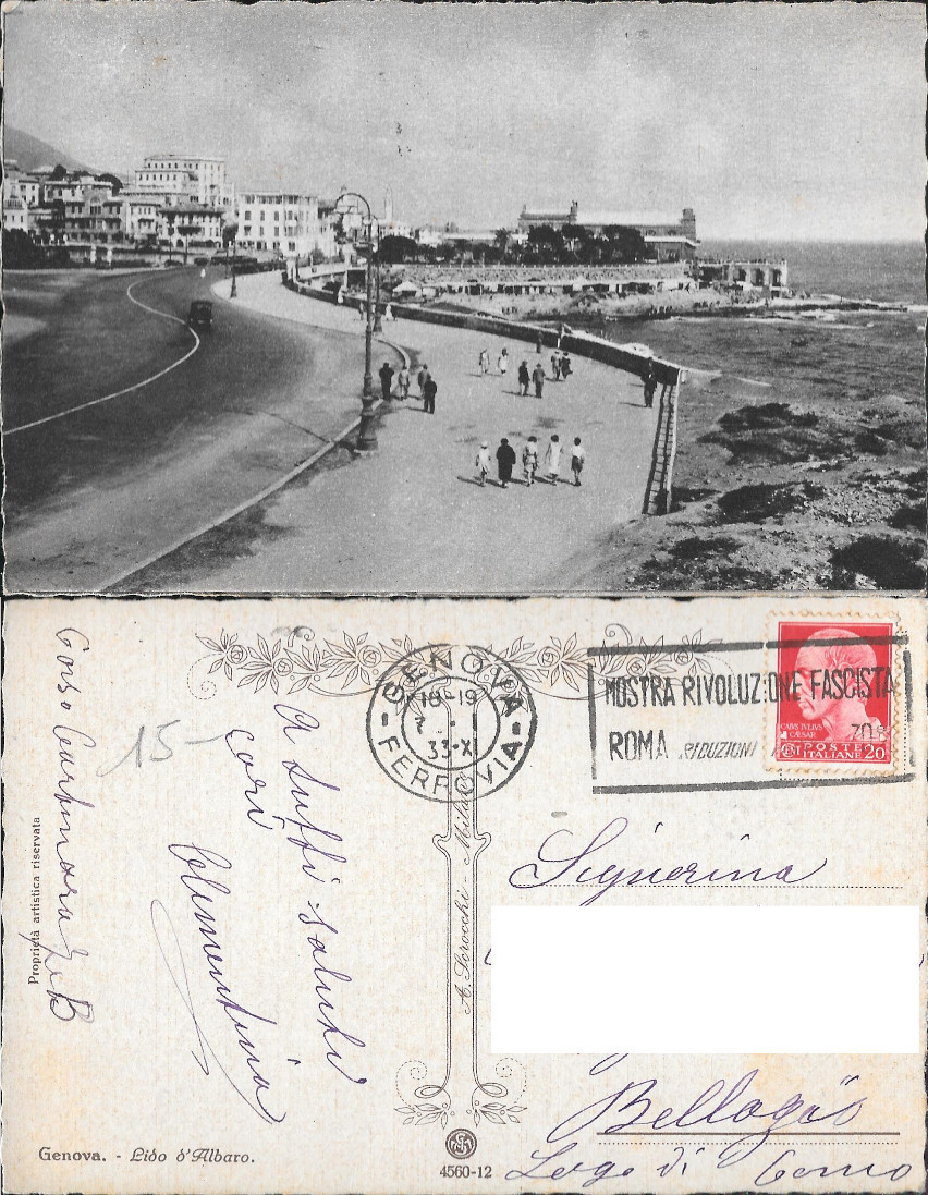 Genova. Lido d'Albaro.Viaggiata. 1933