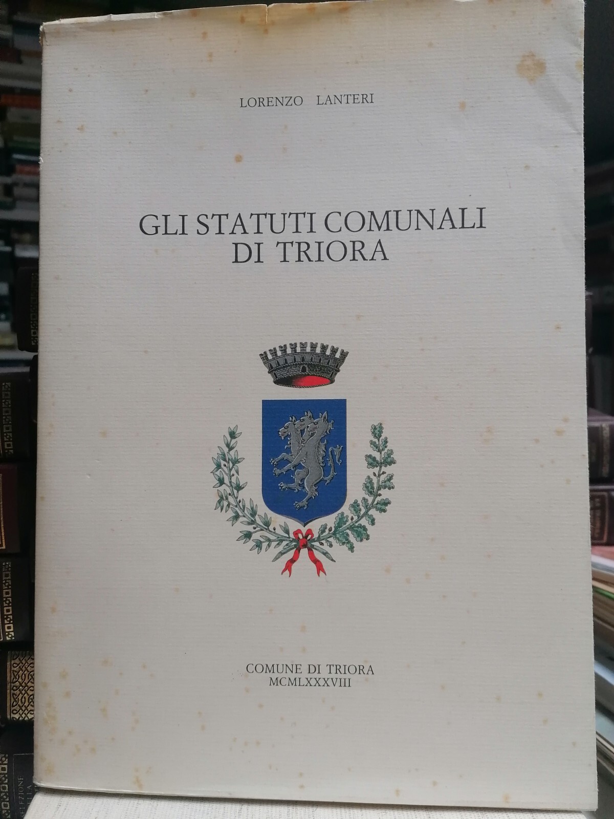 Gli Statuti Comunali Di Triora Libro Lanteri Paese Delle Streghe …