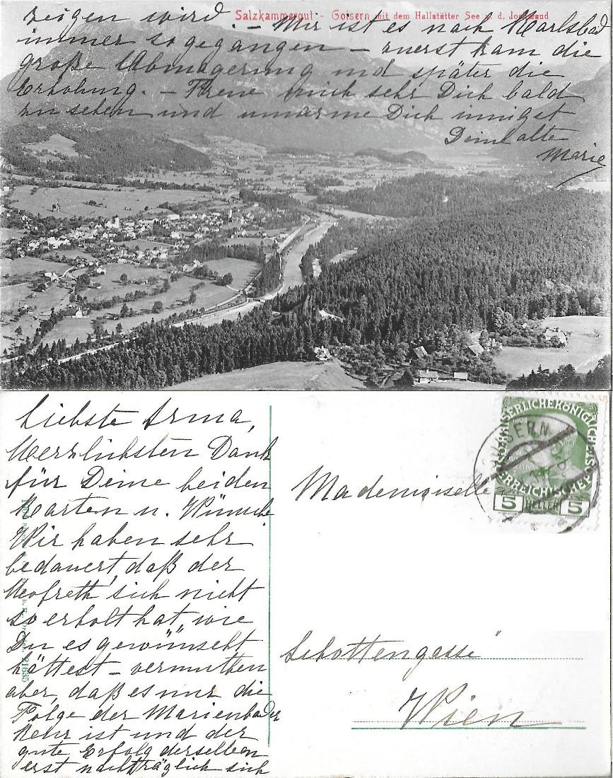 Goisern mit dem Hallstatten see. Viaggiata