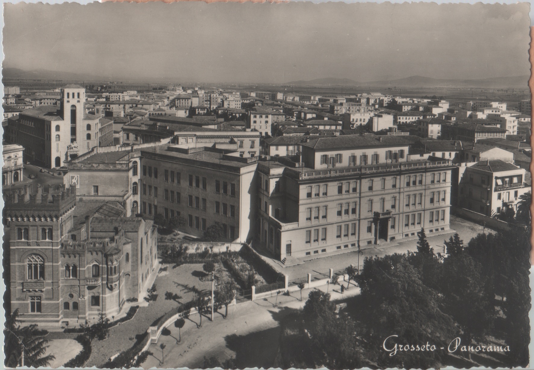 Grosseto. Panorama. Viaggiata 1956