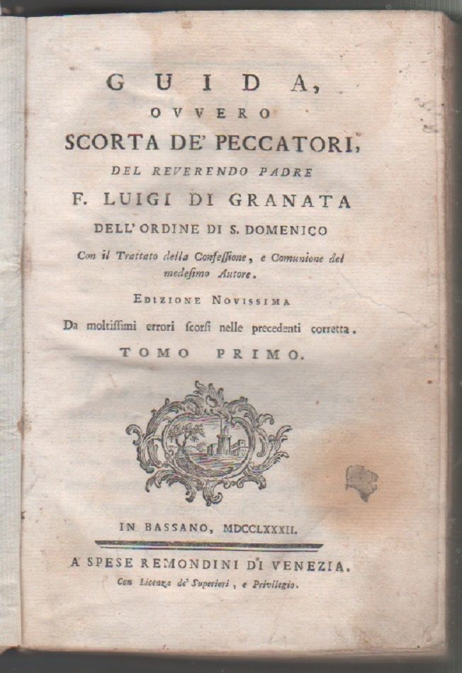 Guida, ovvero scorta de' peccatori - F. Luigi di Granata