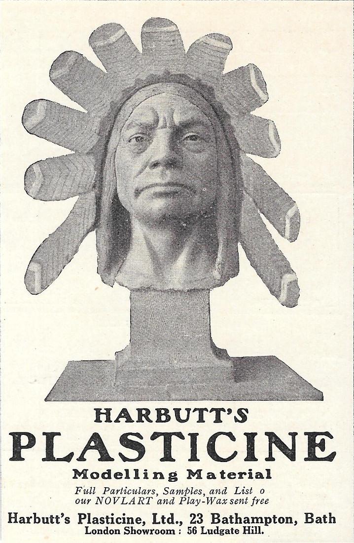 Harbutt's Plasticine. Advertising 1921