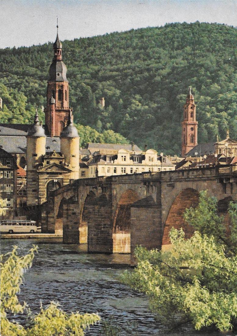 Heidelberg. Alte Bruche mit Bruchentor... Non viaggiata