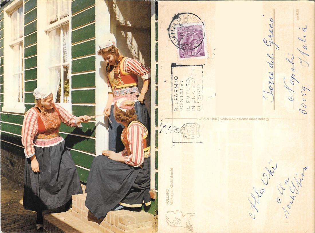 Holland. Markense Klederdracht. Viaggiata 1971