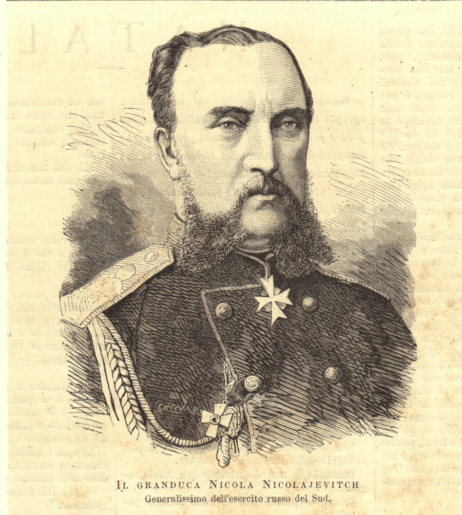 Il granduca Nicola Nicolajevitch, generalissimo dell'esrcito russo del Sud. Stampa …