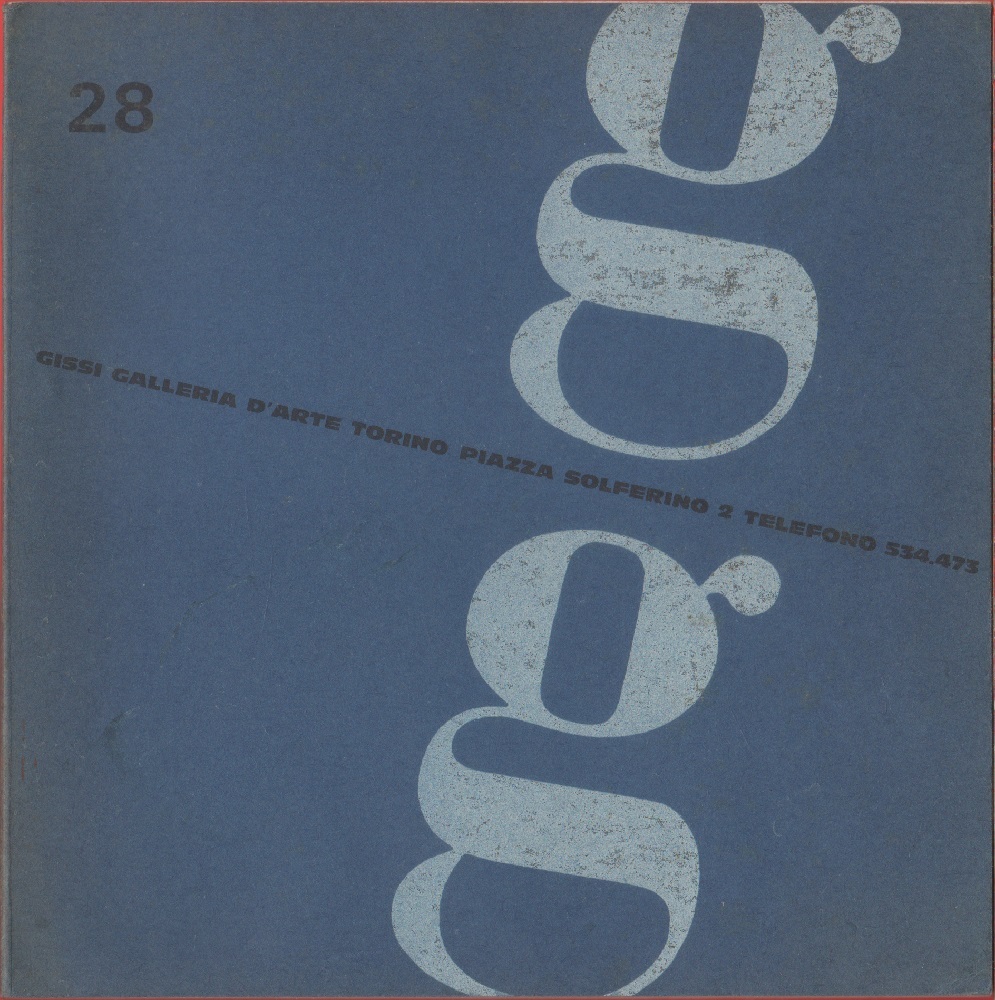 Il mare, collettiva. Galleria Gissi, Torino 24/3-10/4 1966. Catalogo n. …