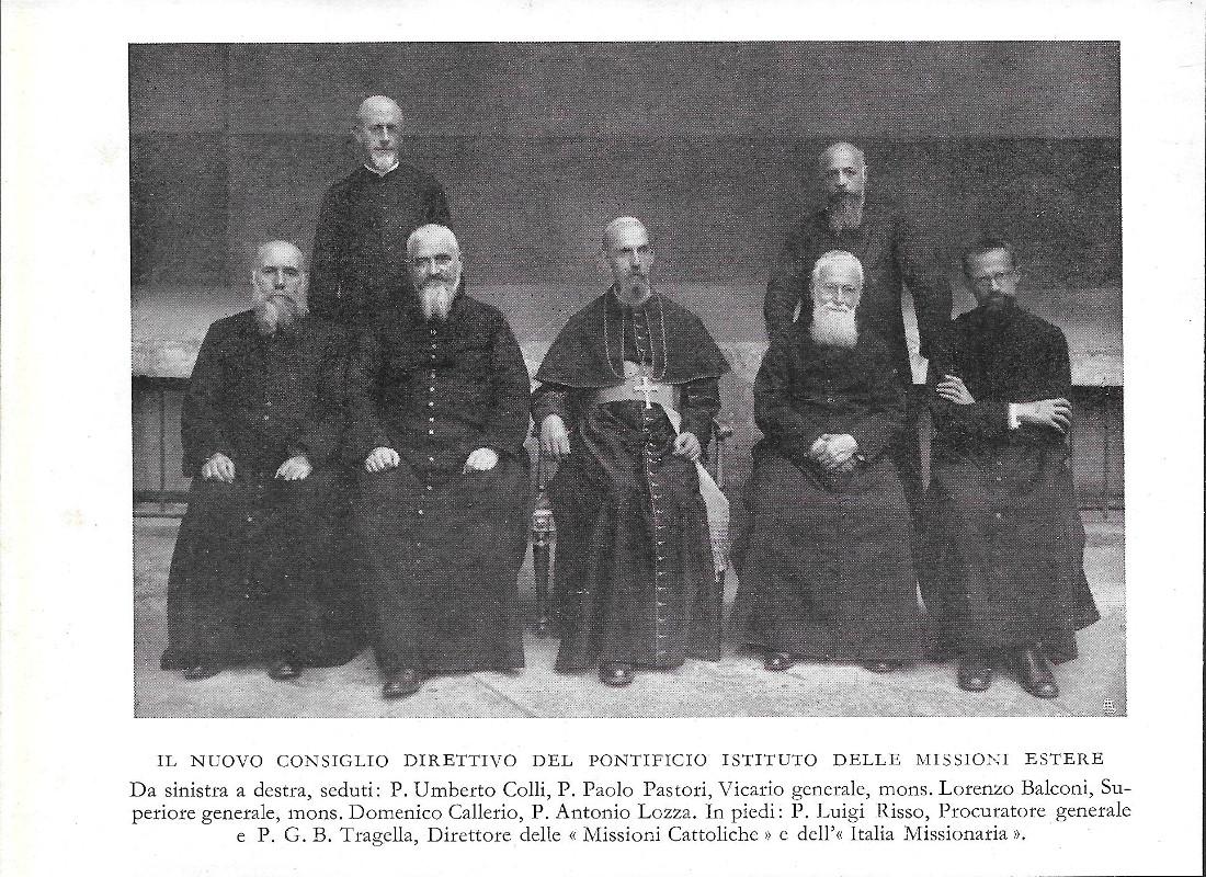 Il nuovo Consiglio Direttivo del Pontificio Istituto delle Missioni Estere. …