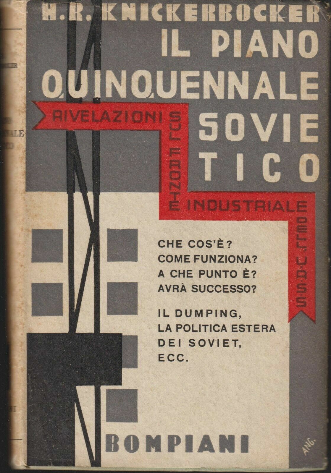 Il piano quinquennale sovietico Libro di H. R. Knickerbocker Bompiani …