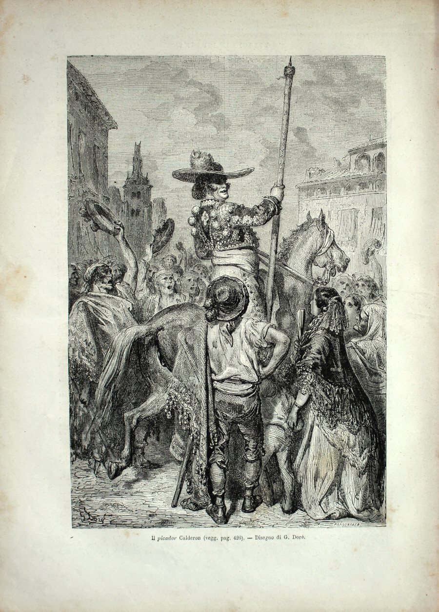 Il picador Calderon (Spagna). Stampa 1864