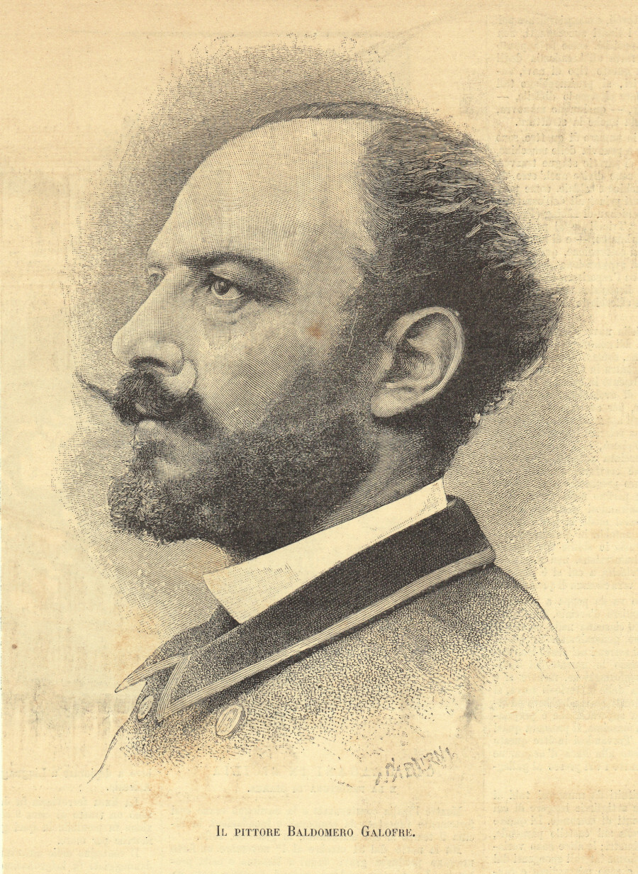 Il pittore Baldolomeo Galofre. Immagine 1889