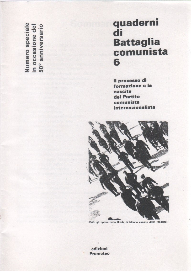 Il processo di formazione e la nascita del Partito comunista …