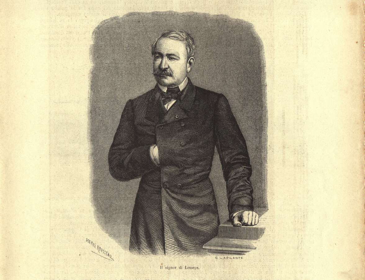 Il signor di Lesseps. Stampa 1863.