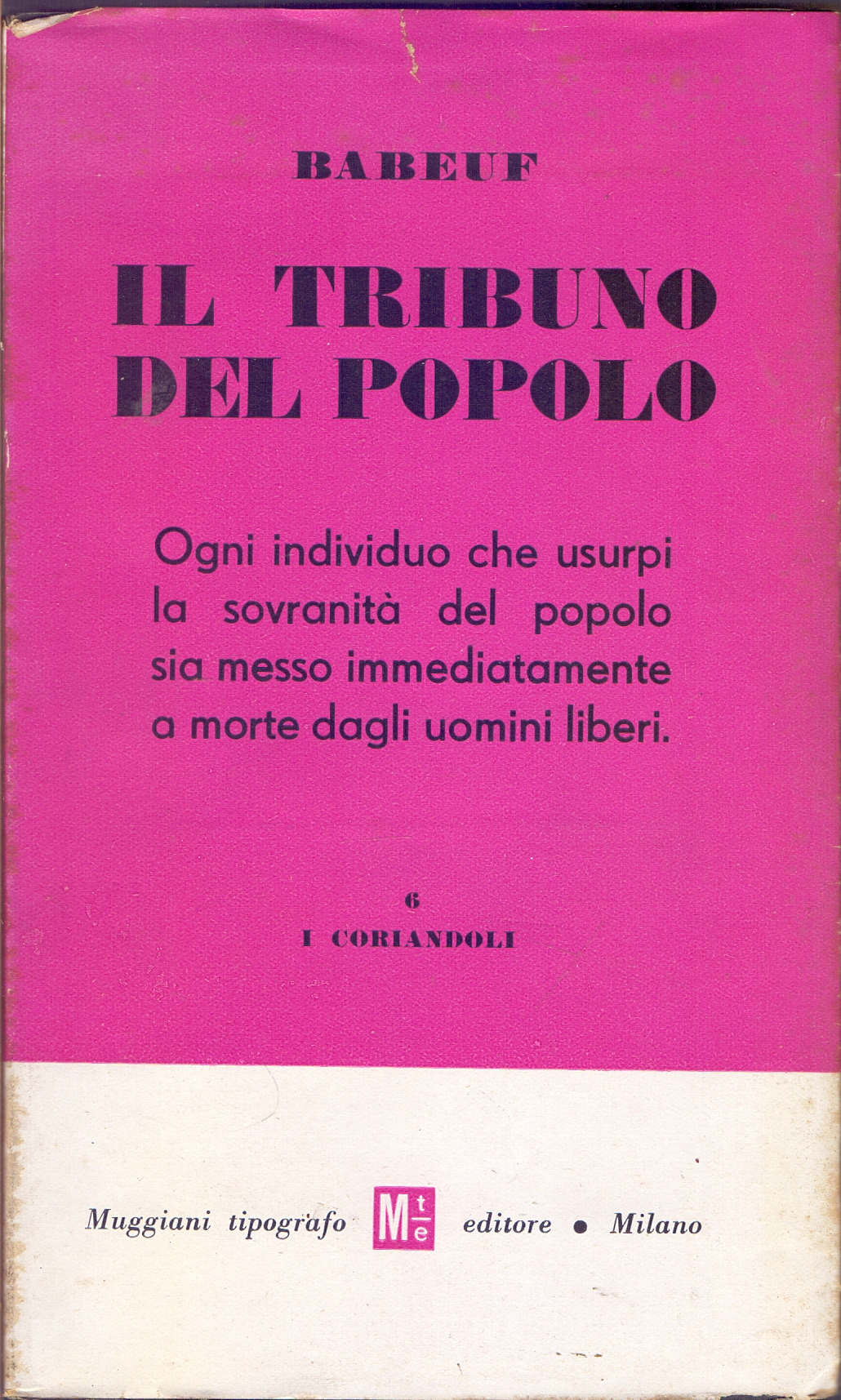 Il tribuno del popolo - Babeuf