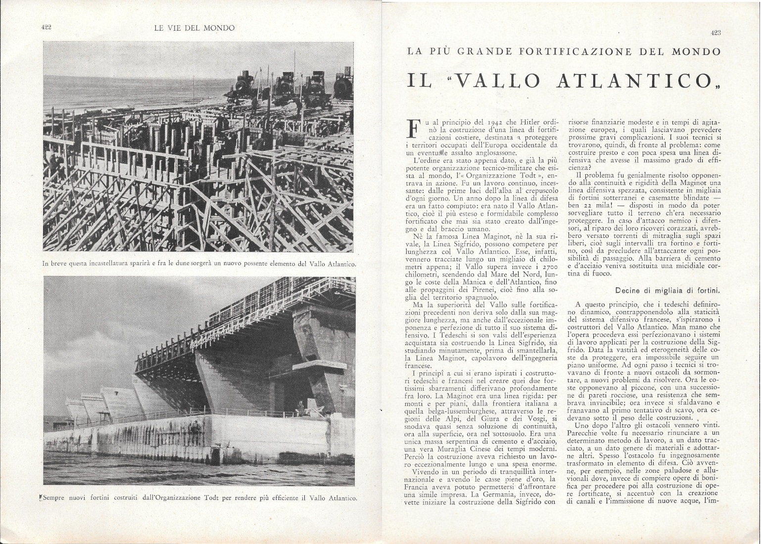 Il Vallo Atlantico - Estratto 1943