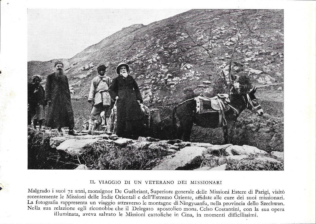 Il viaggio di un veterano dei Missionari (Szechwan-Cina). Stampa 1934