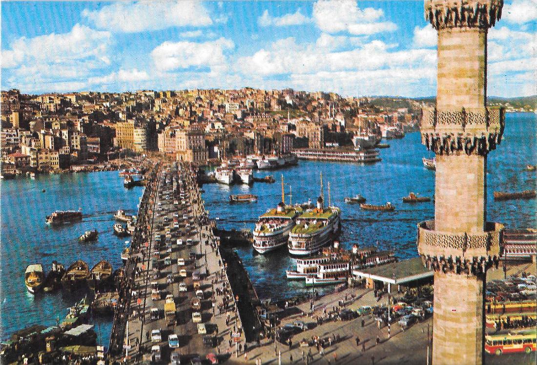 Istanbul. The Galata Bridge. Non viaggiata