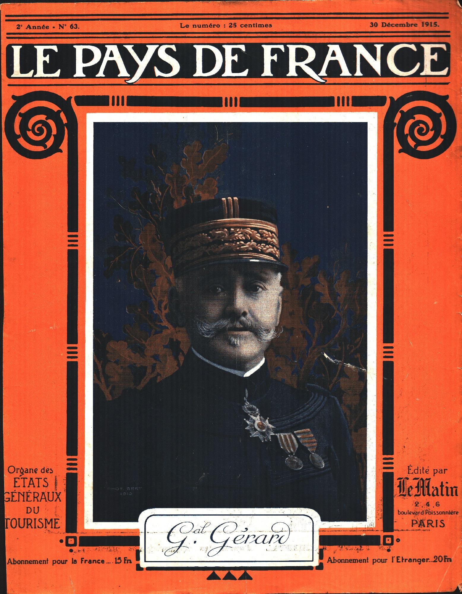 IWW. Generale Gerard / Fronte occidentale. 1915