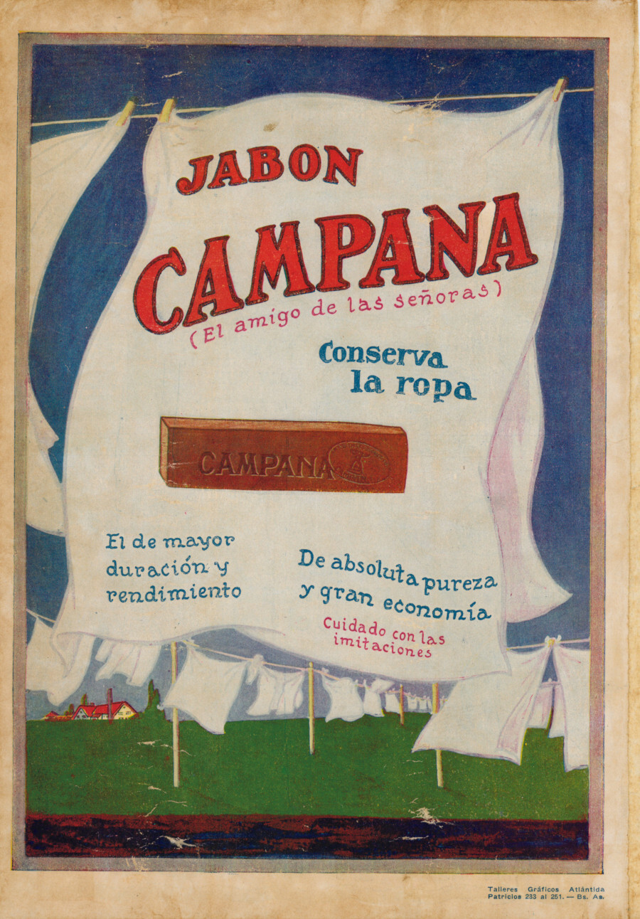 Jabon Campana. El amigo de las senoras. Advertising 1922