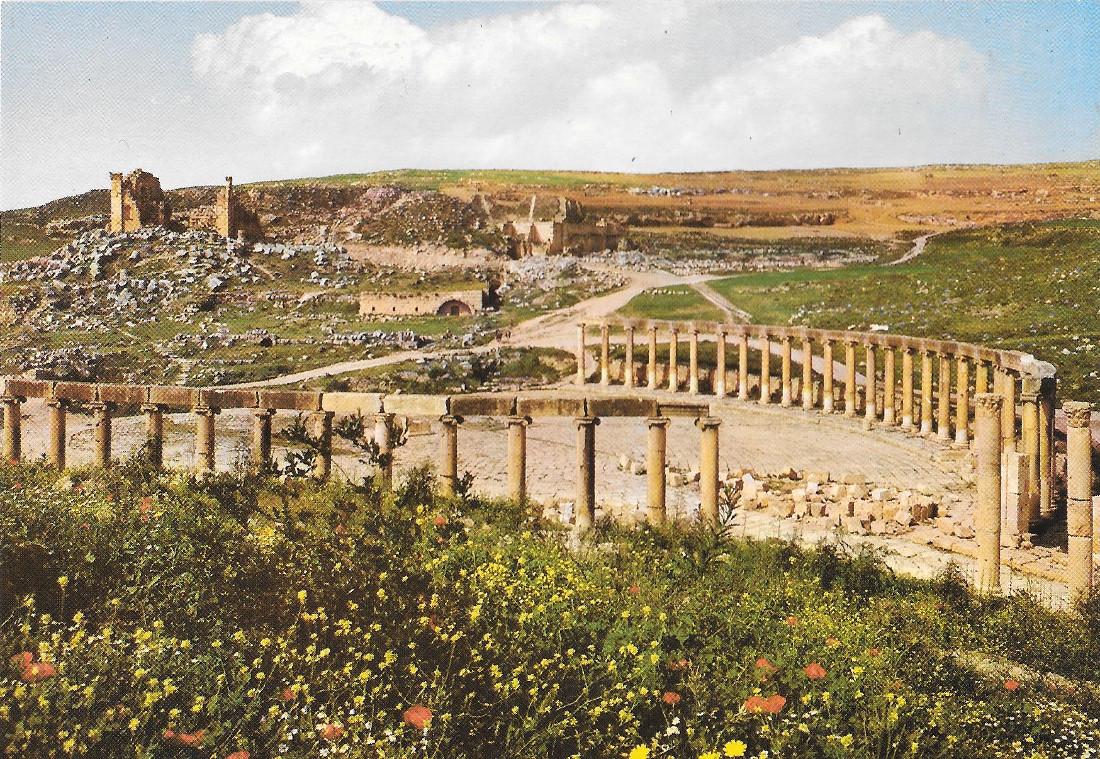 Jerash (Jordan). The Forum and the Temple of Zeus. Non …