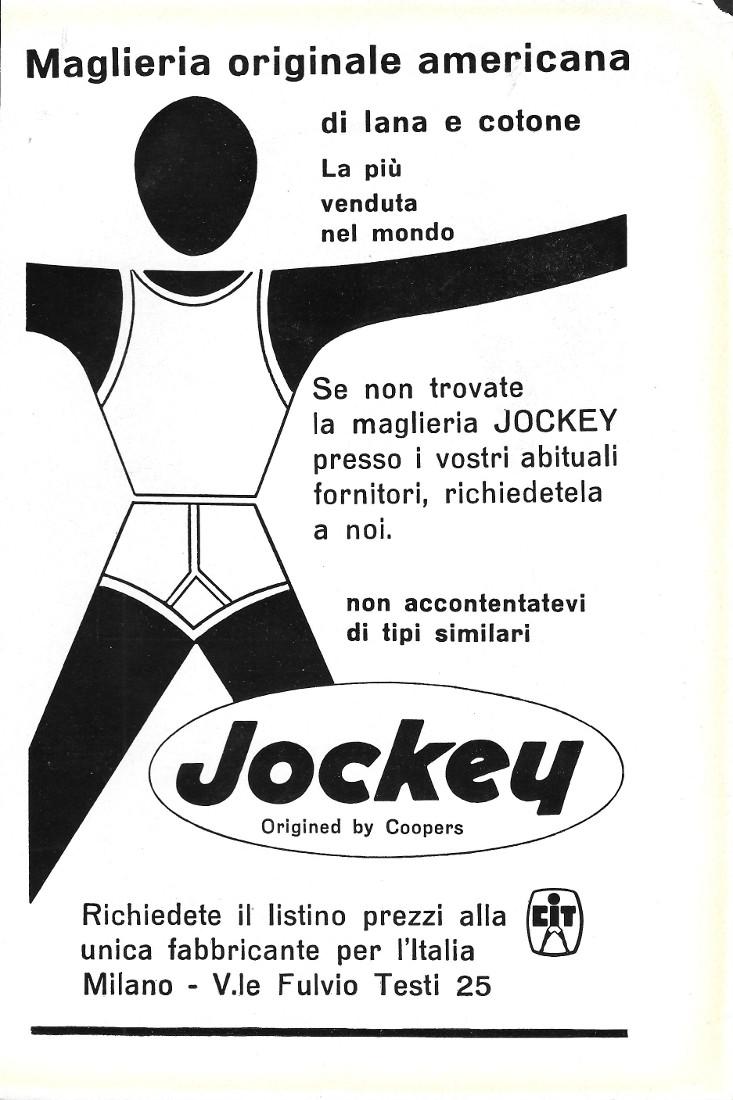 Jockey maglieria originale americana. Advertising 1960