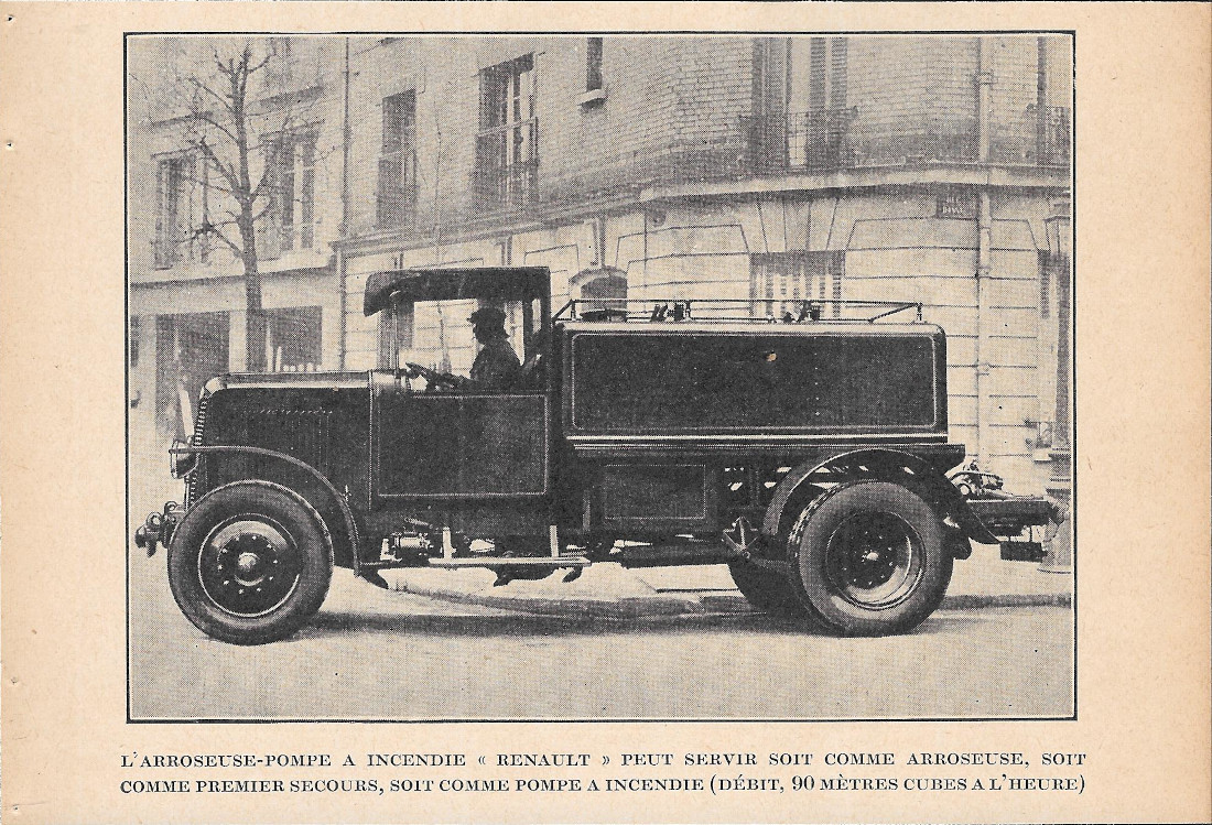 L'arroseuse-pompe a incendie Renault / Le fourgon-pompe a incendie Renault …