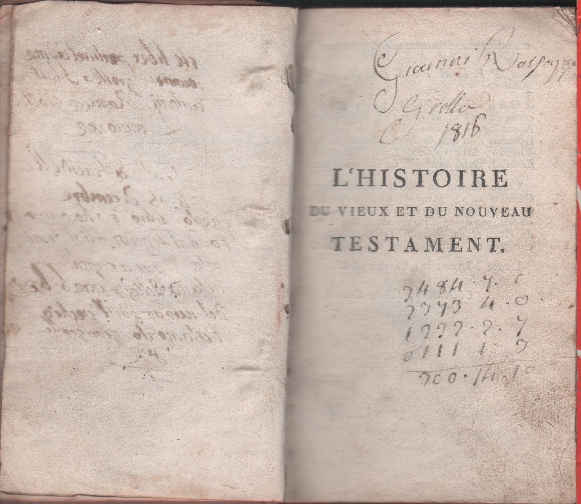 L'histoire du Vieux at du Nouveau Testament