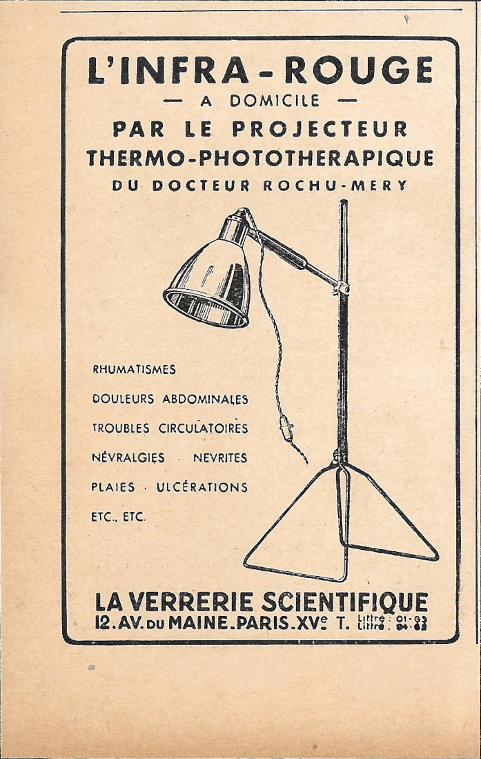 L'Infra Rouge a domicile, La verrerie scientifique - Immagine 1934