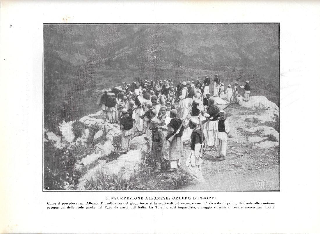 L'insurrezione albanese / Vedute di Rodi. Stampa 1912