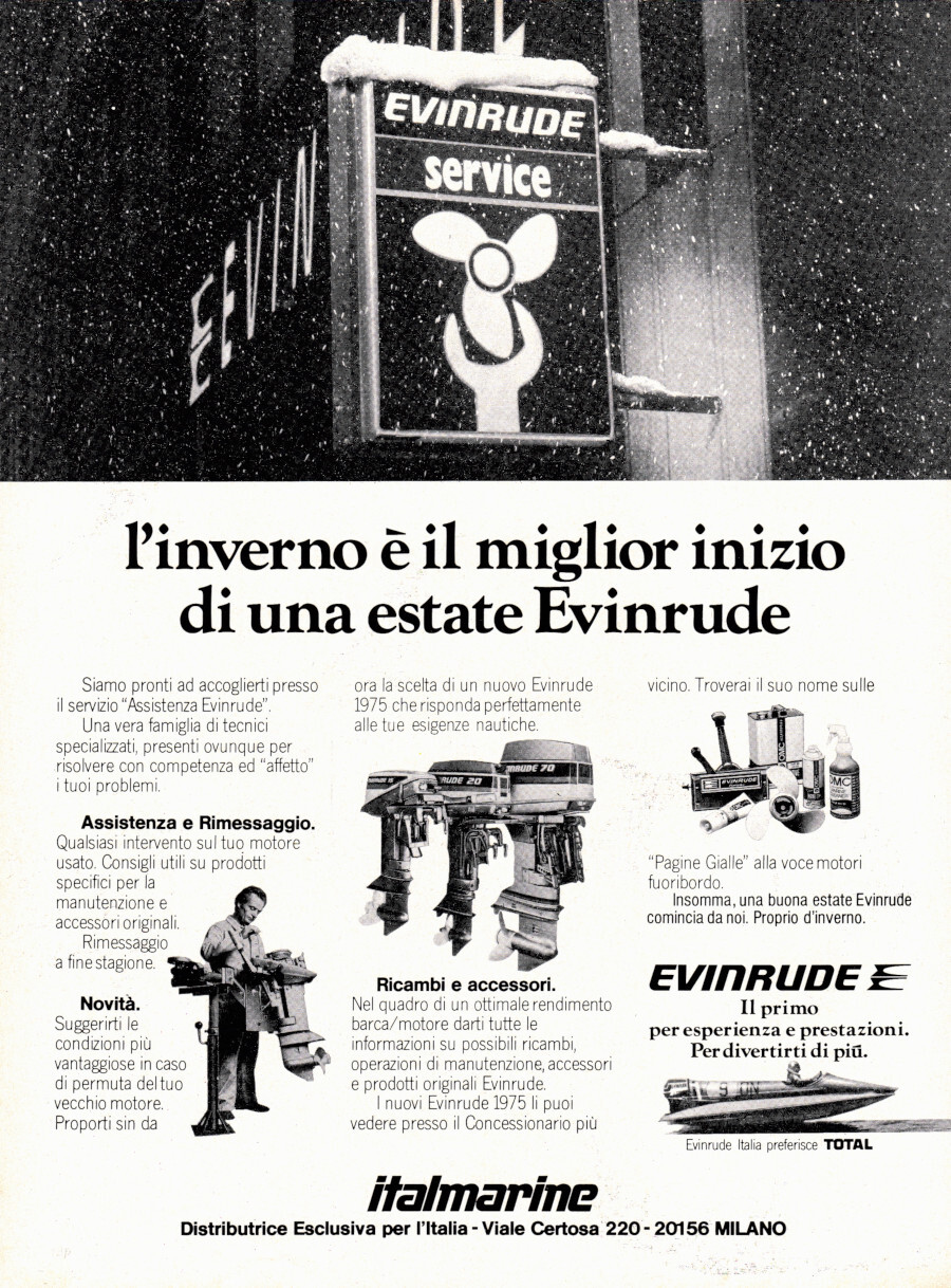 L'inverno è il miglior inizio di una estate Evinrude. Advertising …