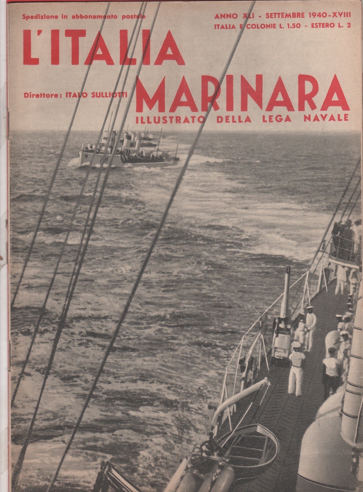 L'Italia marinara, settembre 1940
