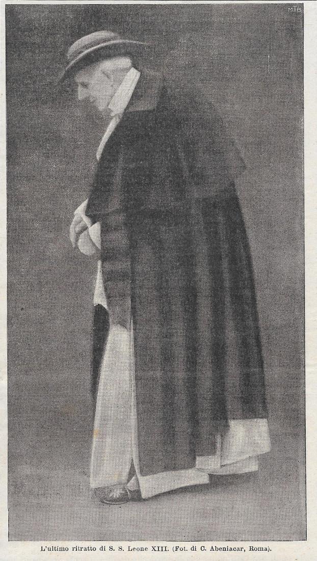L'ultimo ritratto di Leone XIII. Stampa 1902