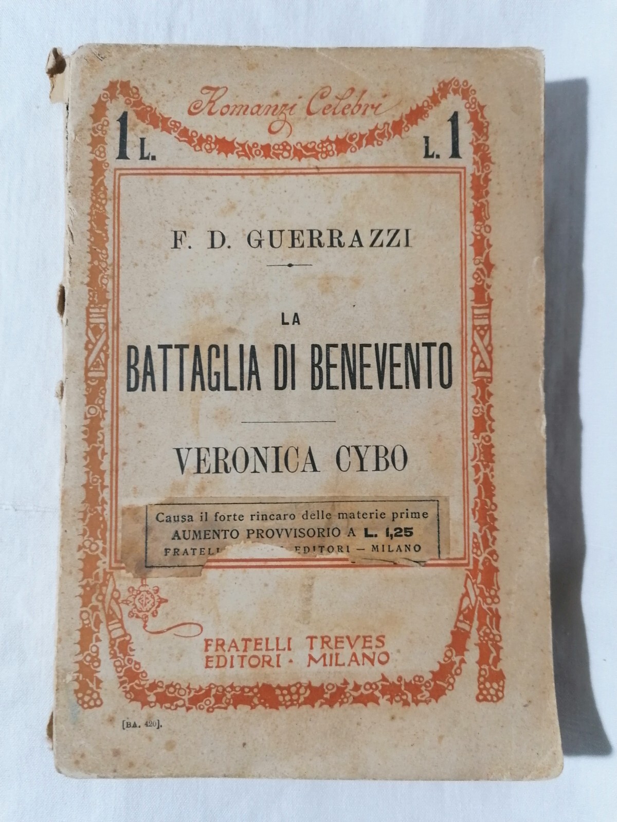La Battaglia Di Benevento Volume 2 Libro Guerrazzi Veronica Cybo …